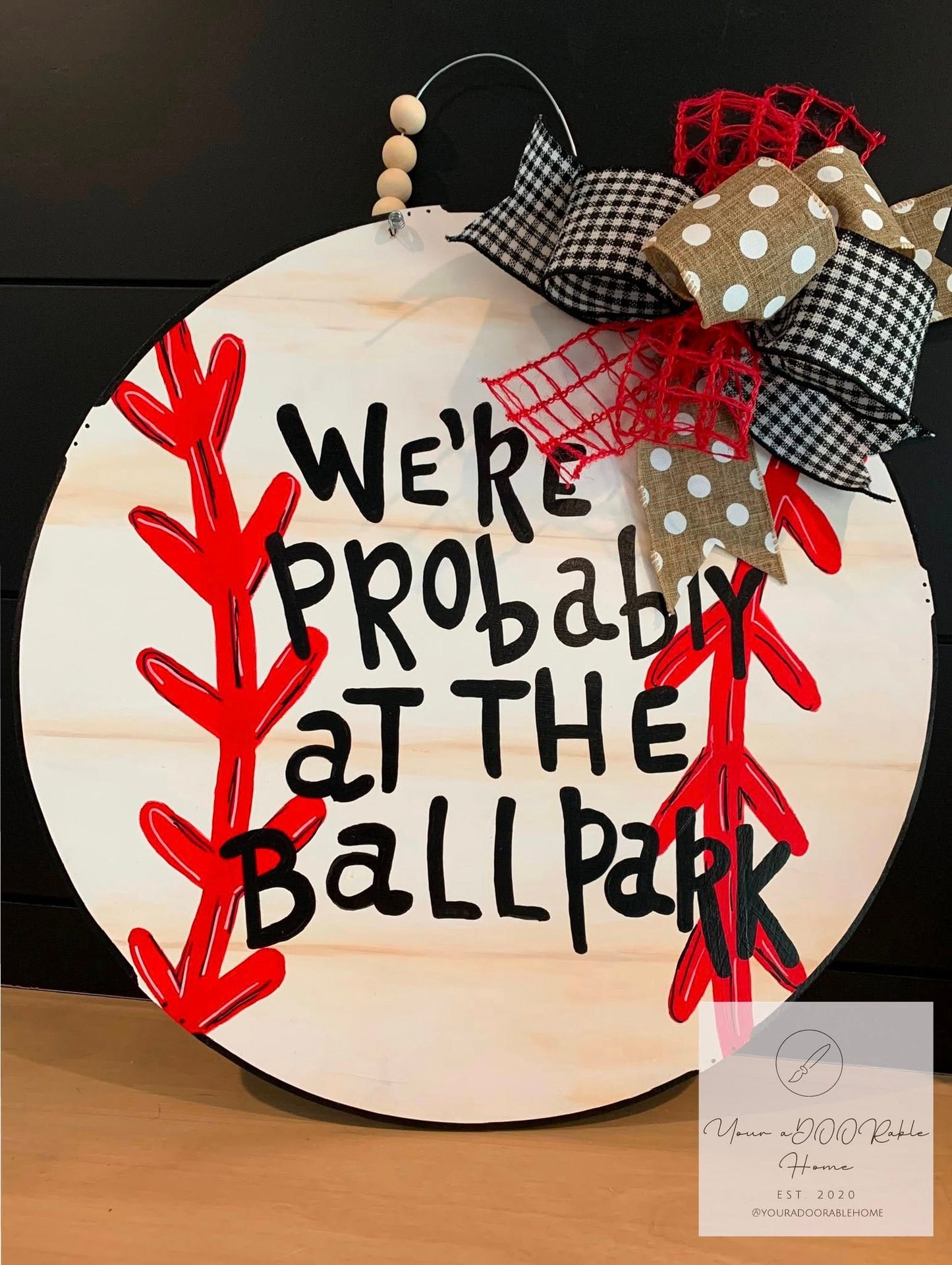 Baseball Door Hanger