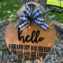 Load image into Gallery viewer, 3D Hello Door Hanger