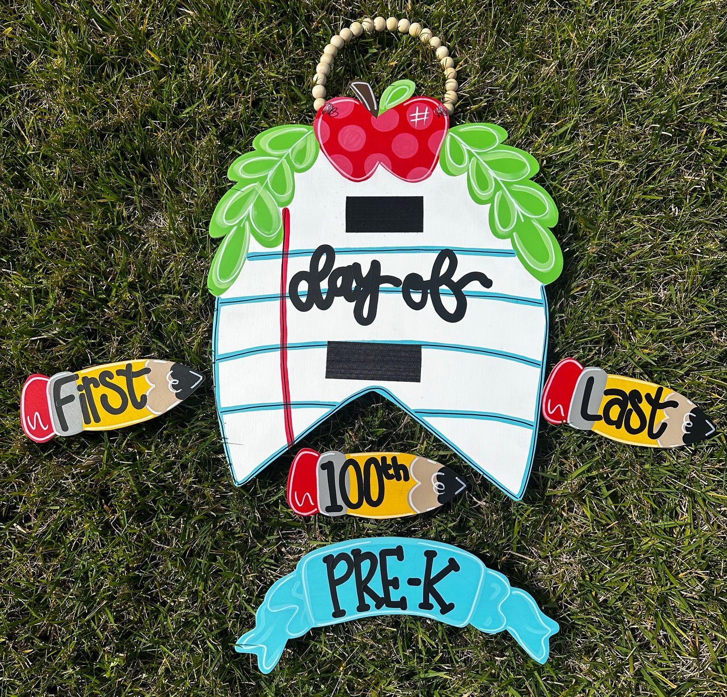 Interchangeable First + Last School Sign *READ DESCRIPTION*