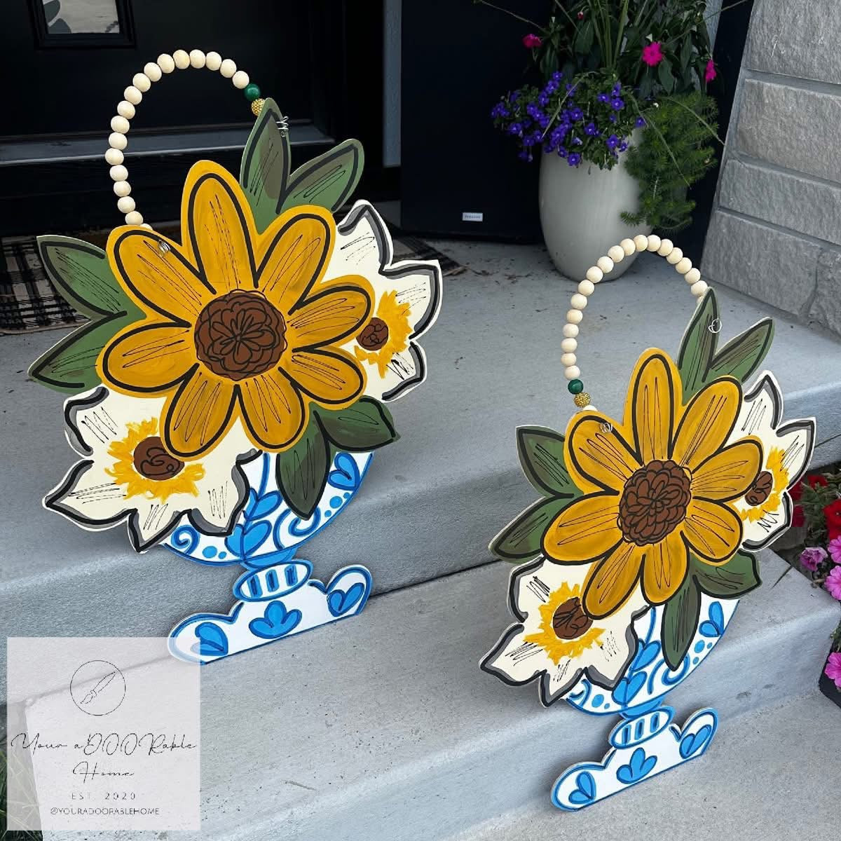 Sunflower Chino Door Hanger