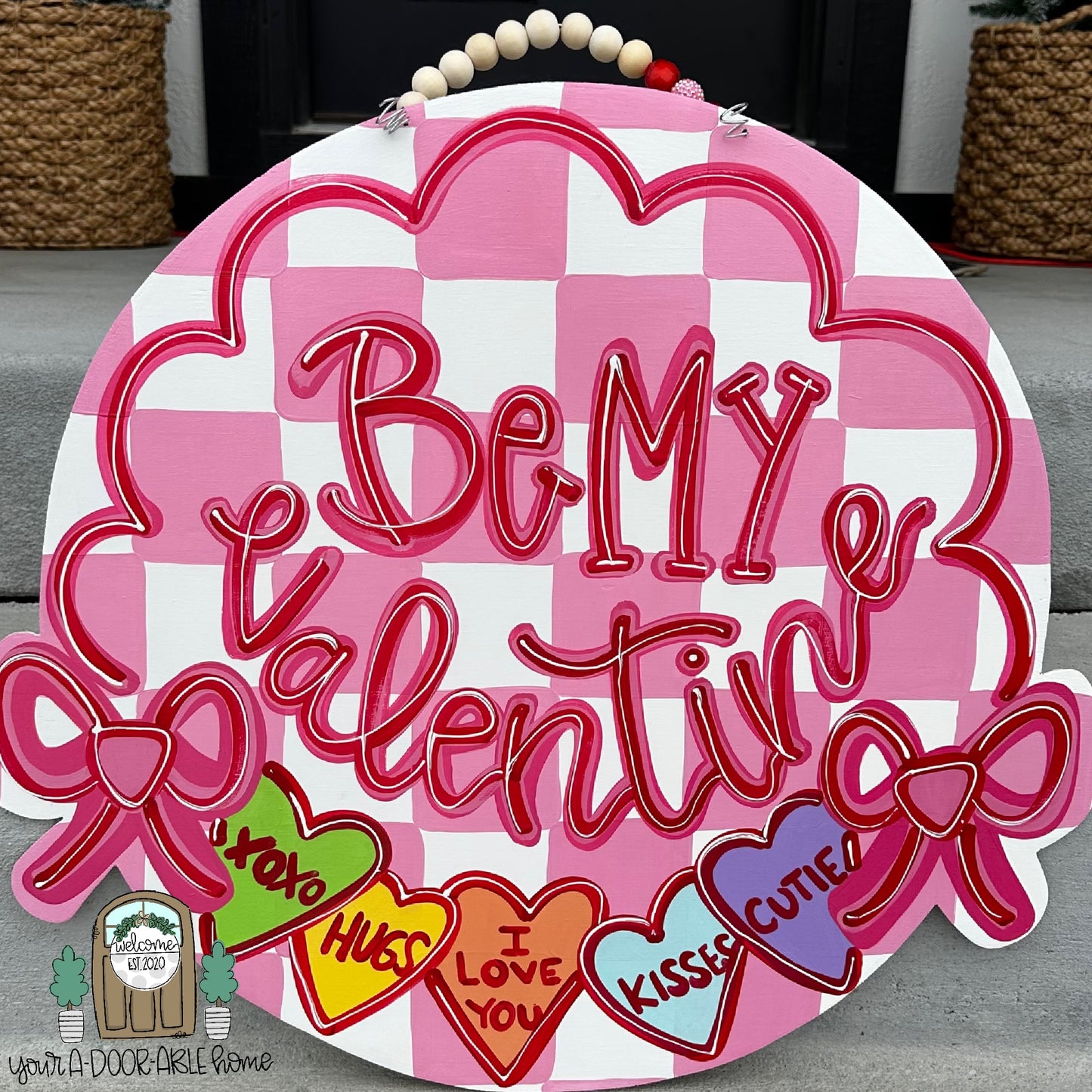 Be My Valentine Door Hanger