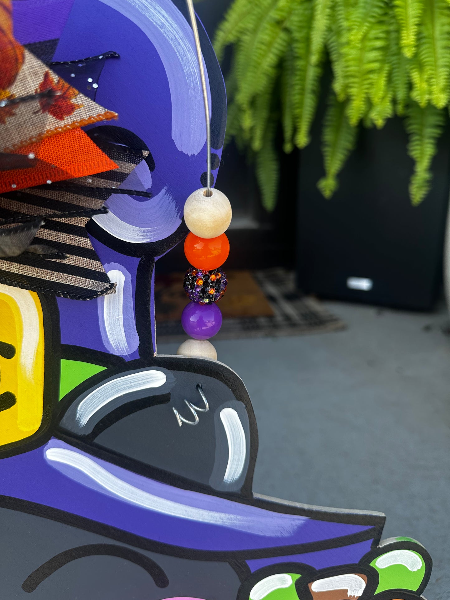 Halloween Kitty Door Hanger