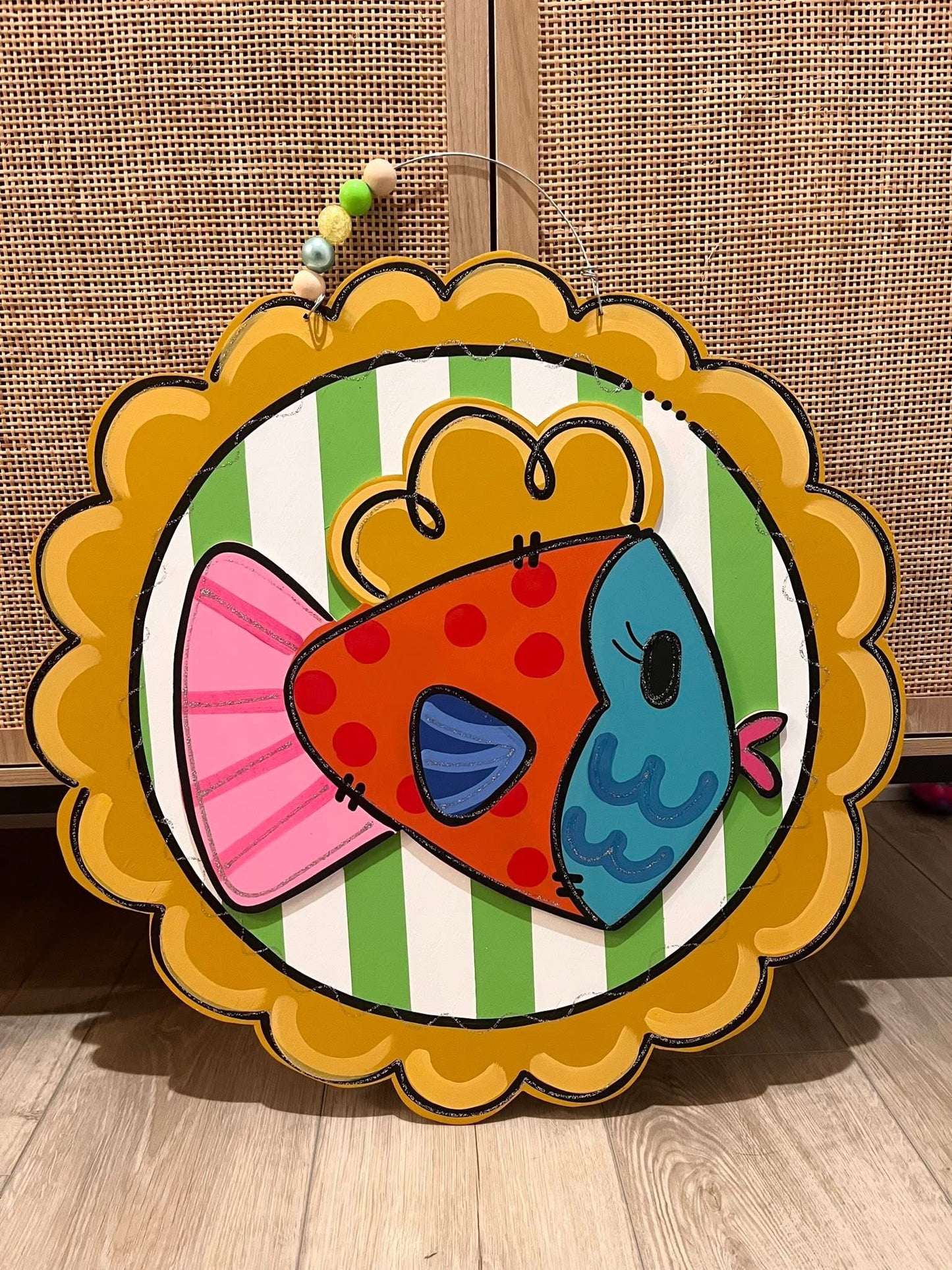Scalloped Fish Door Hanger