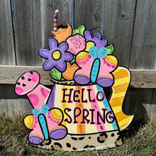 Load image into Gallery viewer, Hello Spring Watering Can