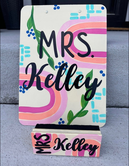 Boho Rainbow Clipboard
