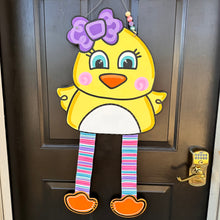 Load image into Gallery viewer, Girl Ducky Ribbon Leg Door Hanger