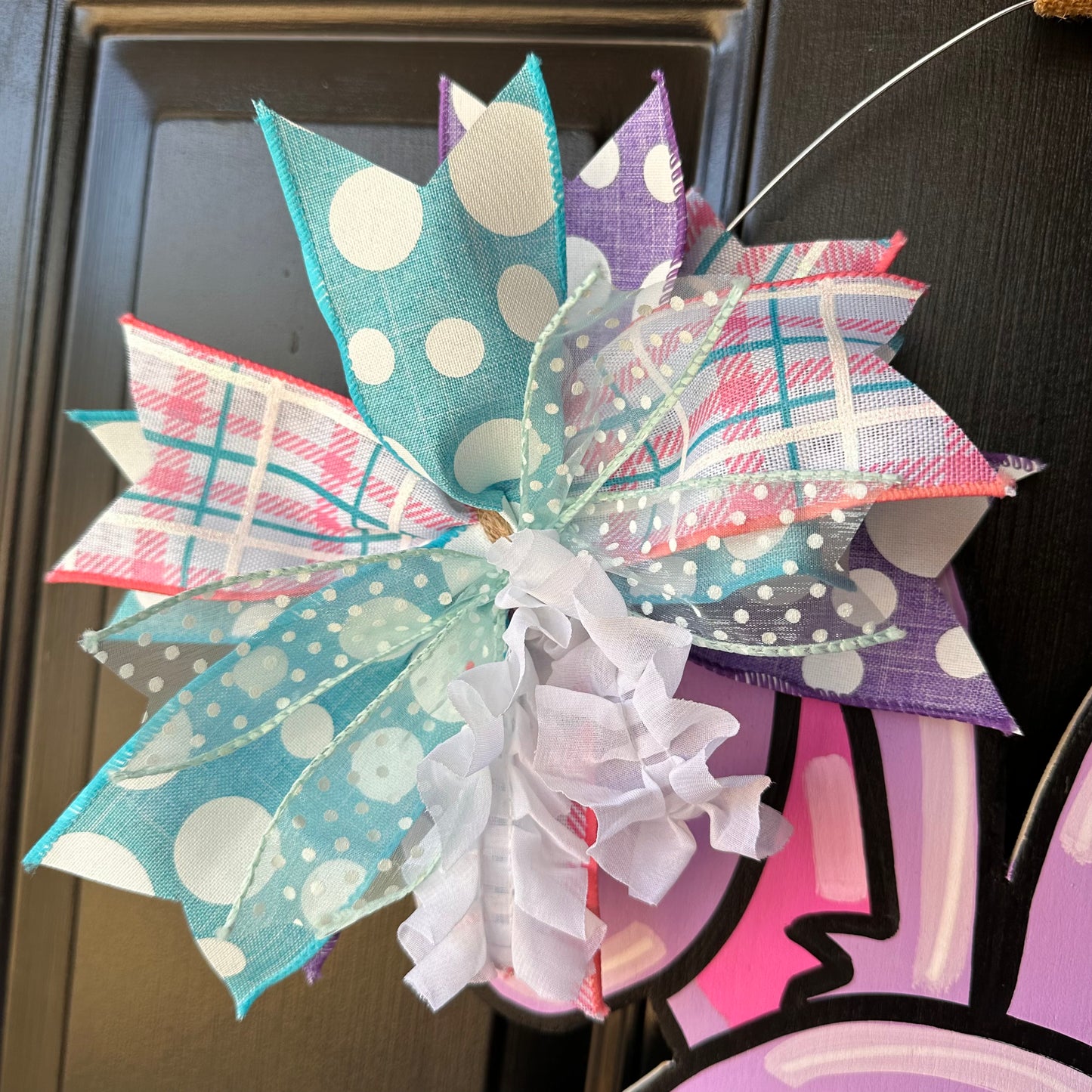 XL Ribbon Leg Bunny Door Hanger