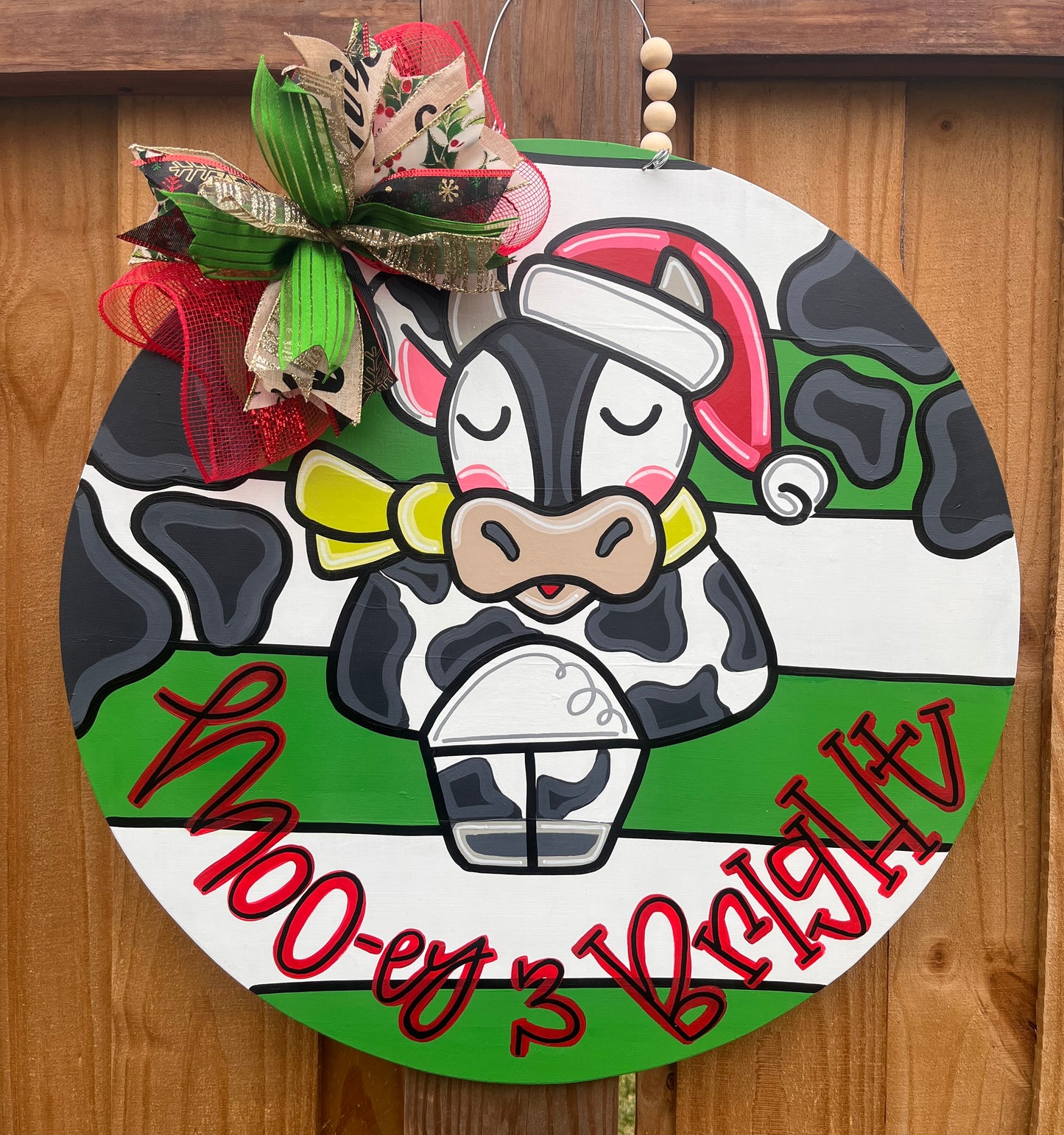 Mooey and Bright Door Hanger