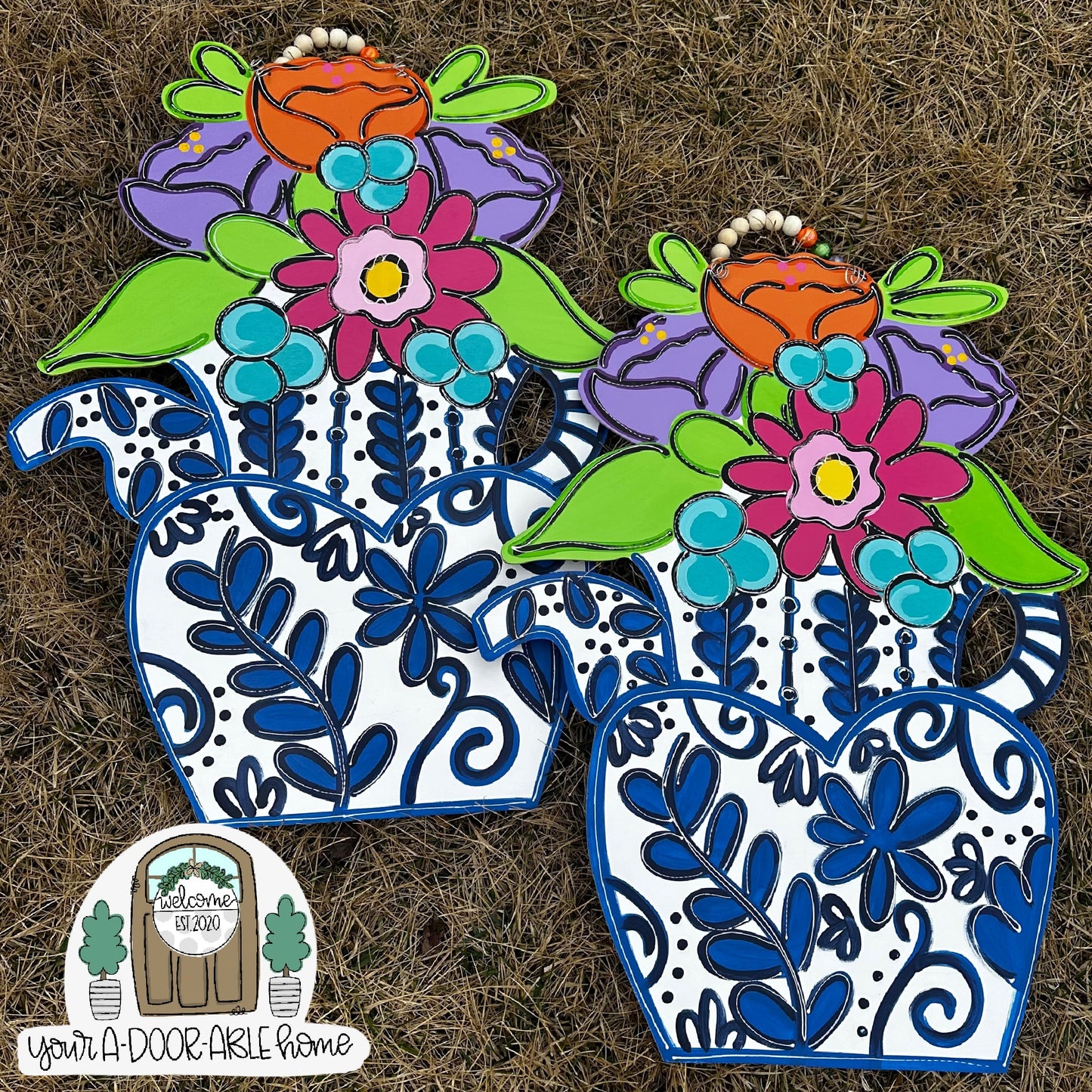 Chino Floral Door Hanger