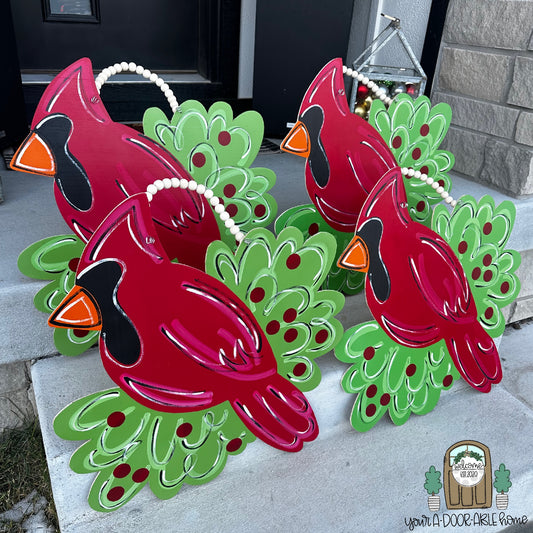 Cardinal Door Hanger