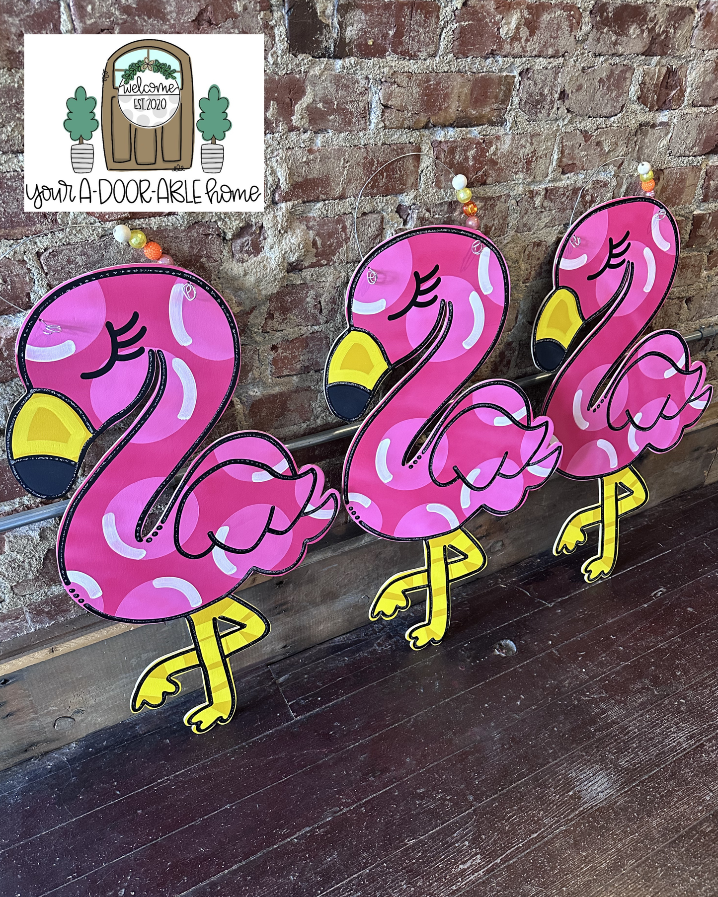 Flamingo Door Hanger