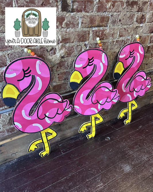Flamingo Door Hanger