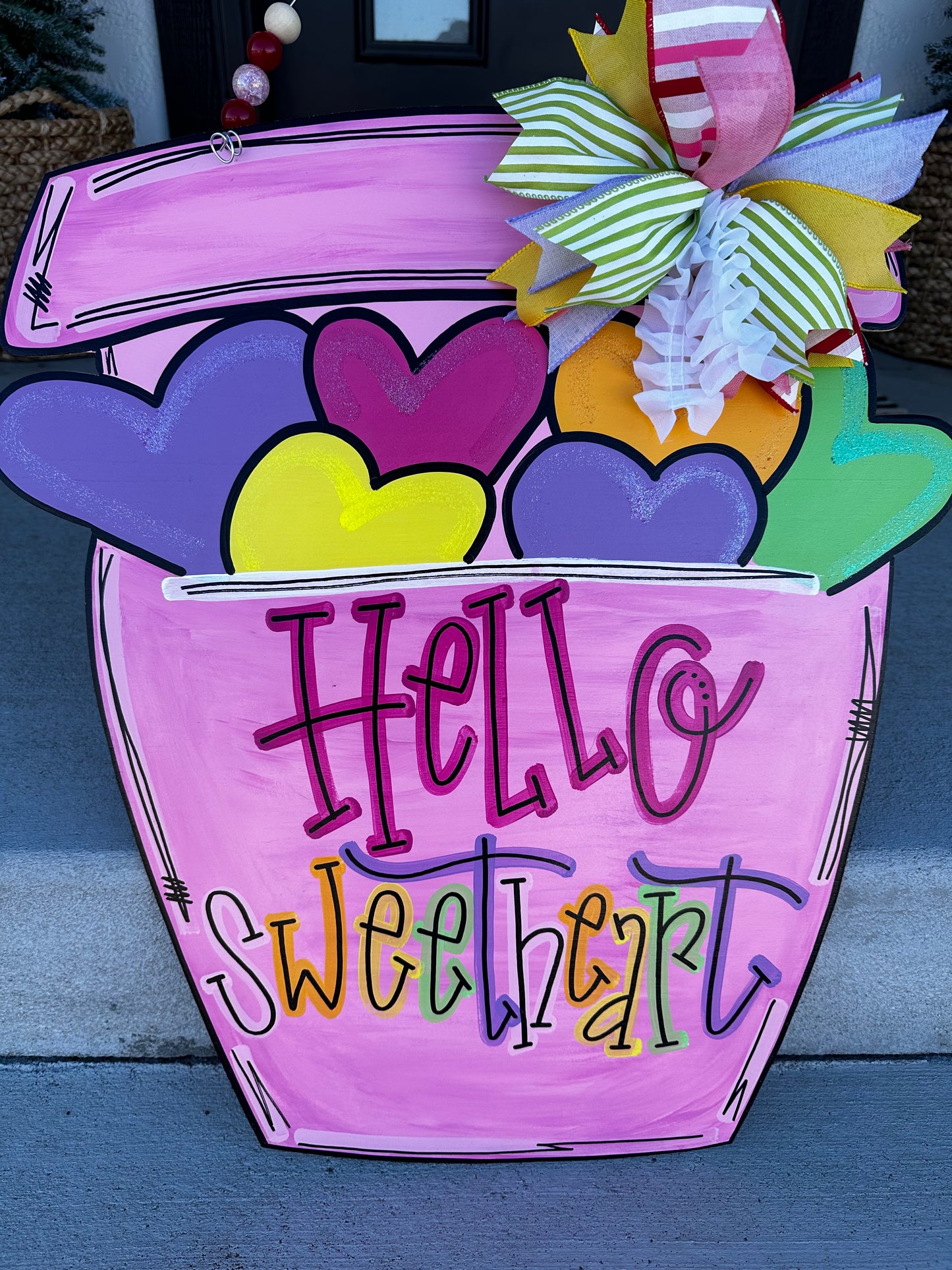 Hello Sweetheart Door Hanger