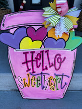 Load image into Gallery viewer, Hello Sweetheart Door Hanger
