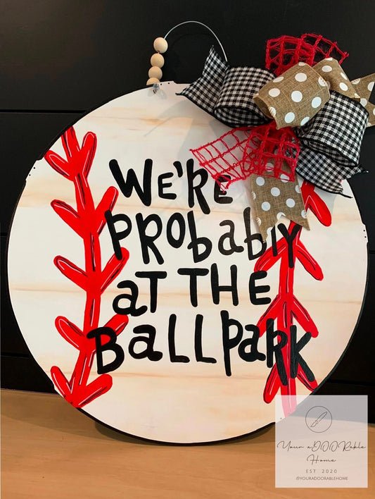 Baseball Door Hanger