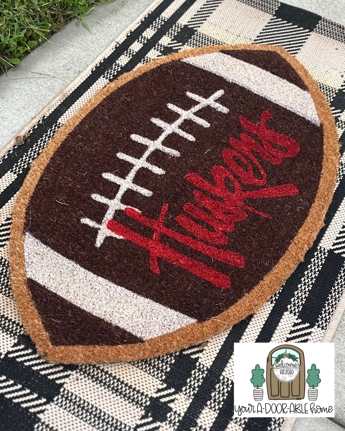 Husker Door Mat