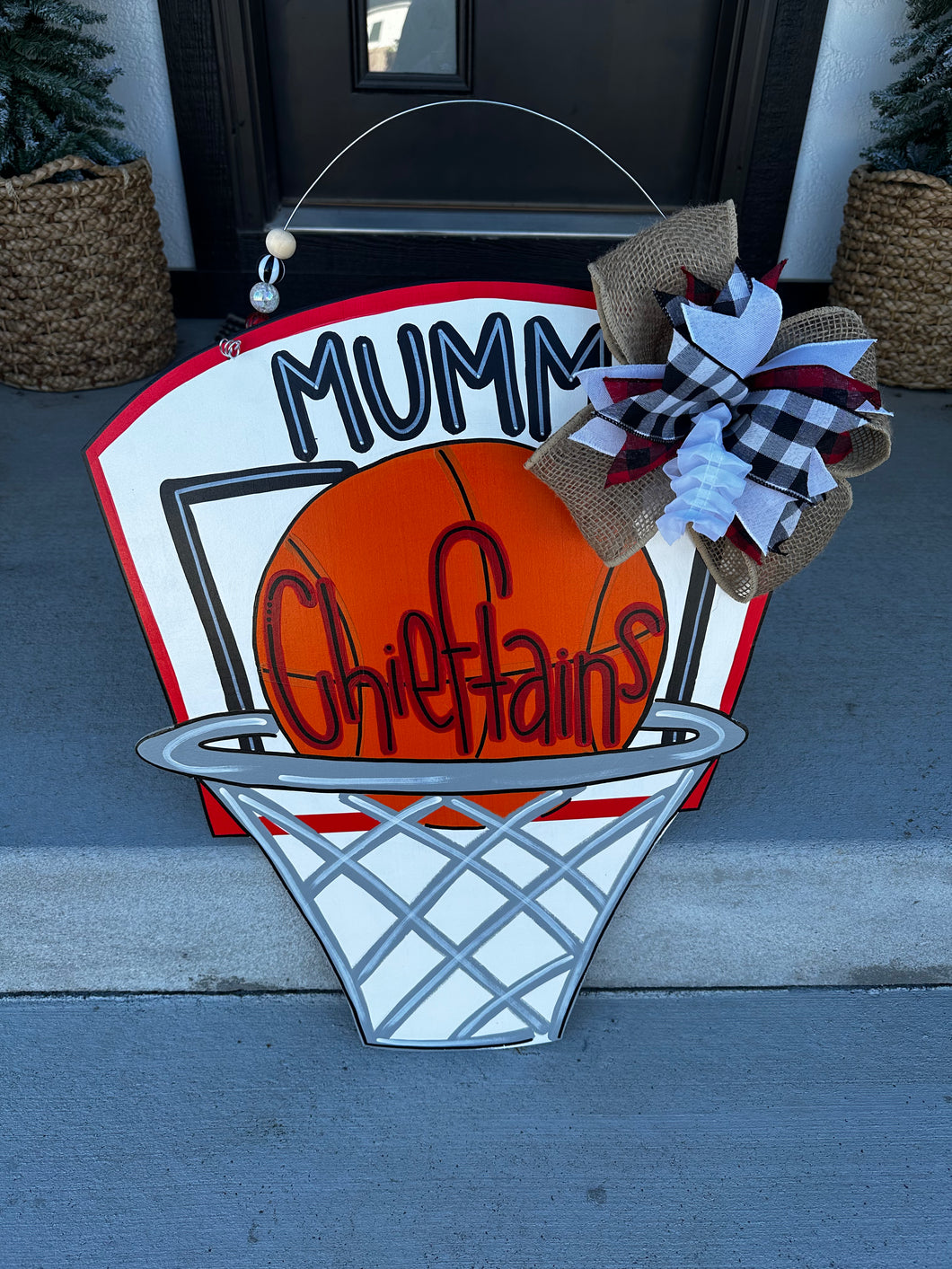 Customizable Basketball Door Hanger