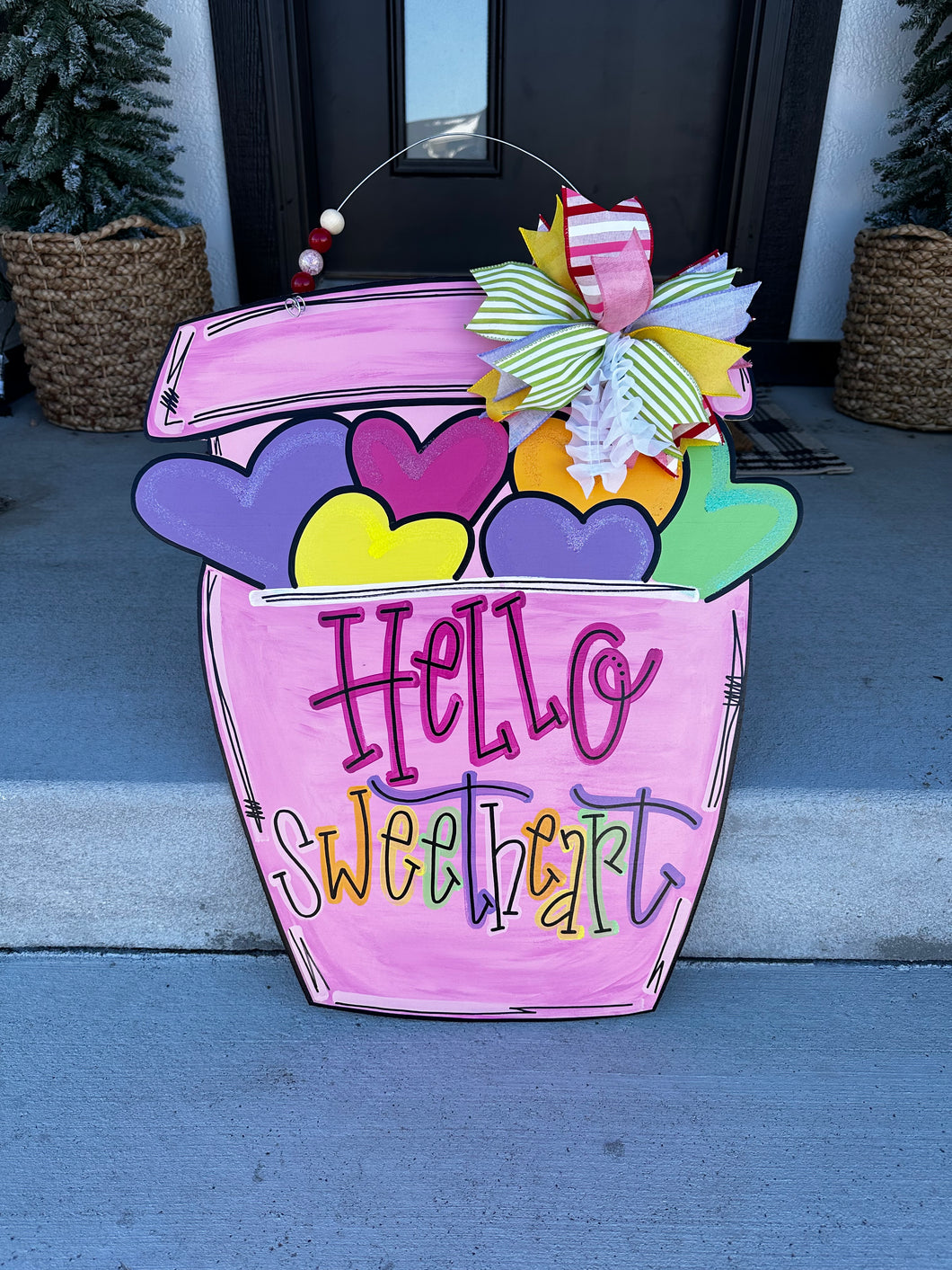 Hello Sweetheart Door Hanger