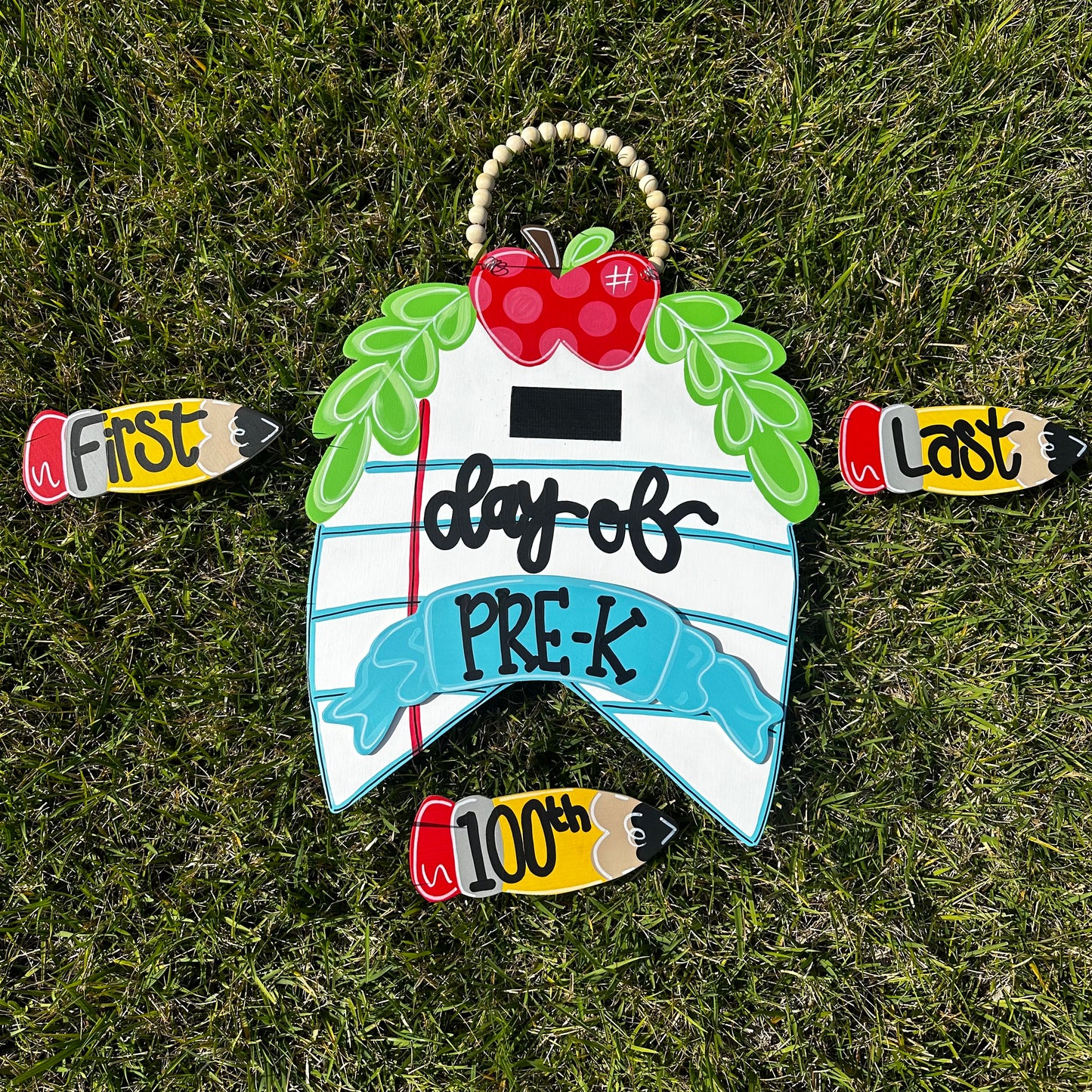 Interchangeable First + Last School Sign *READ DESCRIPTION*