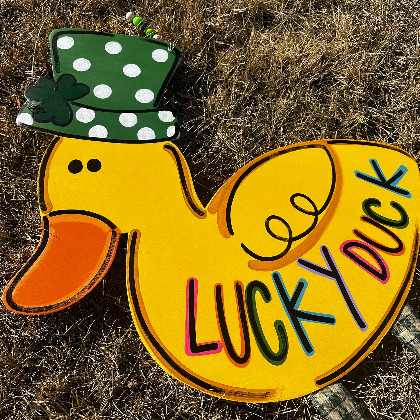 XL Lucky Duck Door Hanger