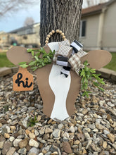 Load image into Gallery viewer, Cow Door Hanger with 3D Ear Tag
