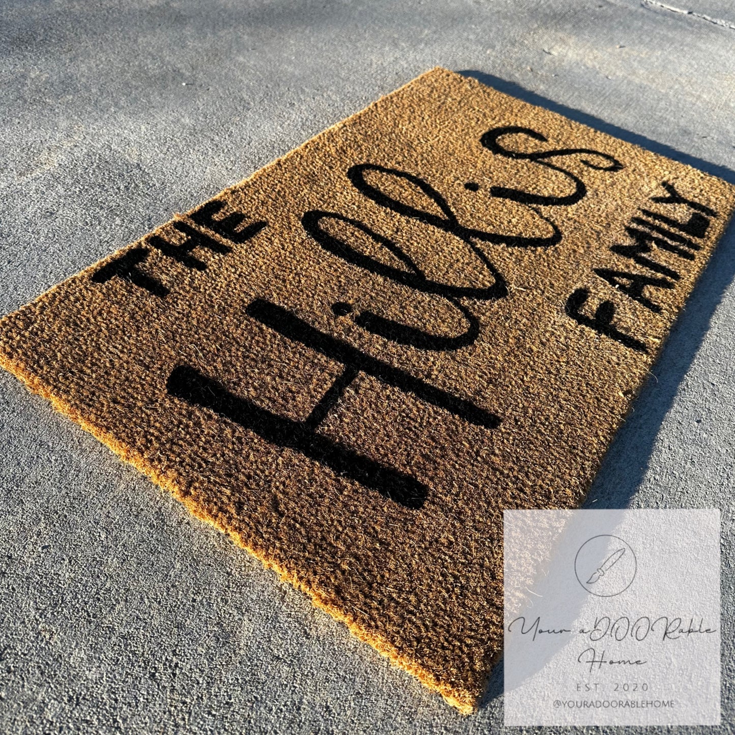 Custom Family Door Mats