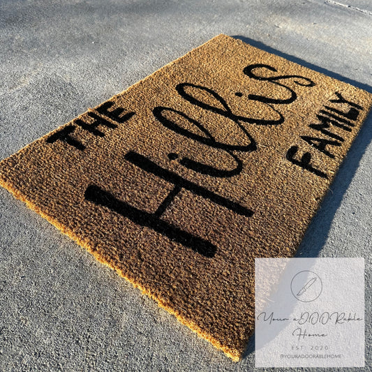 Custom Family Door Mats