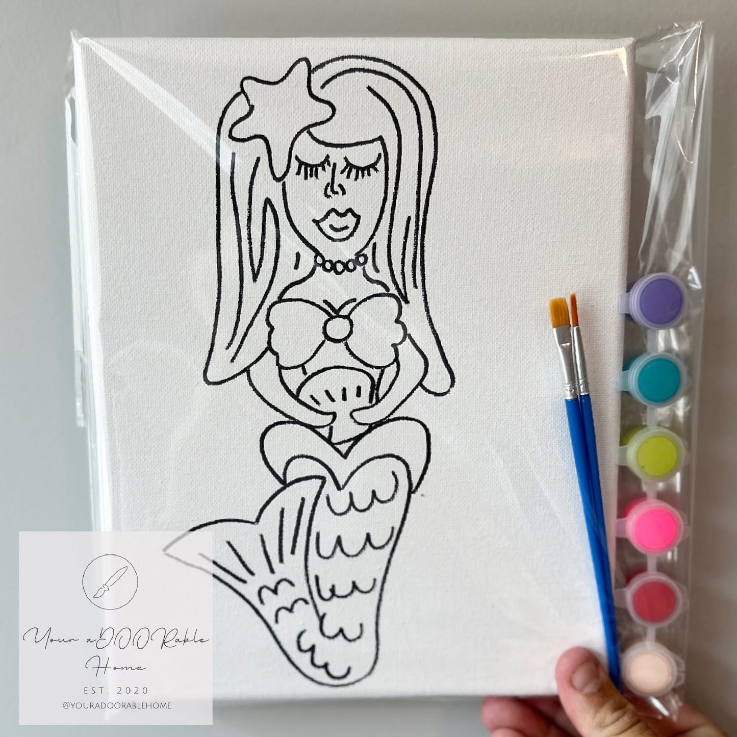 Mermaid Canvas Paint Kit