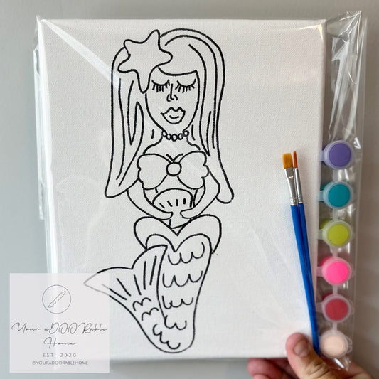 Mermaid Canvas Paint Kit
