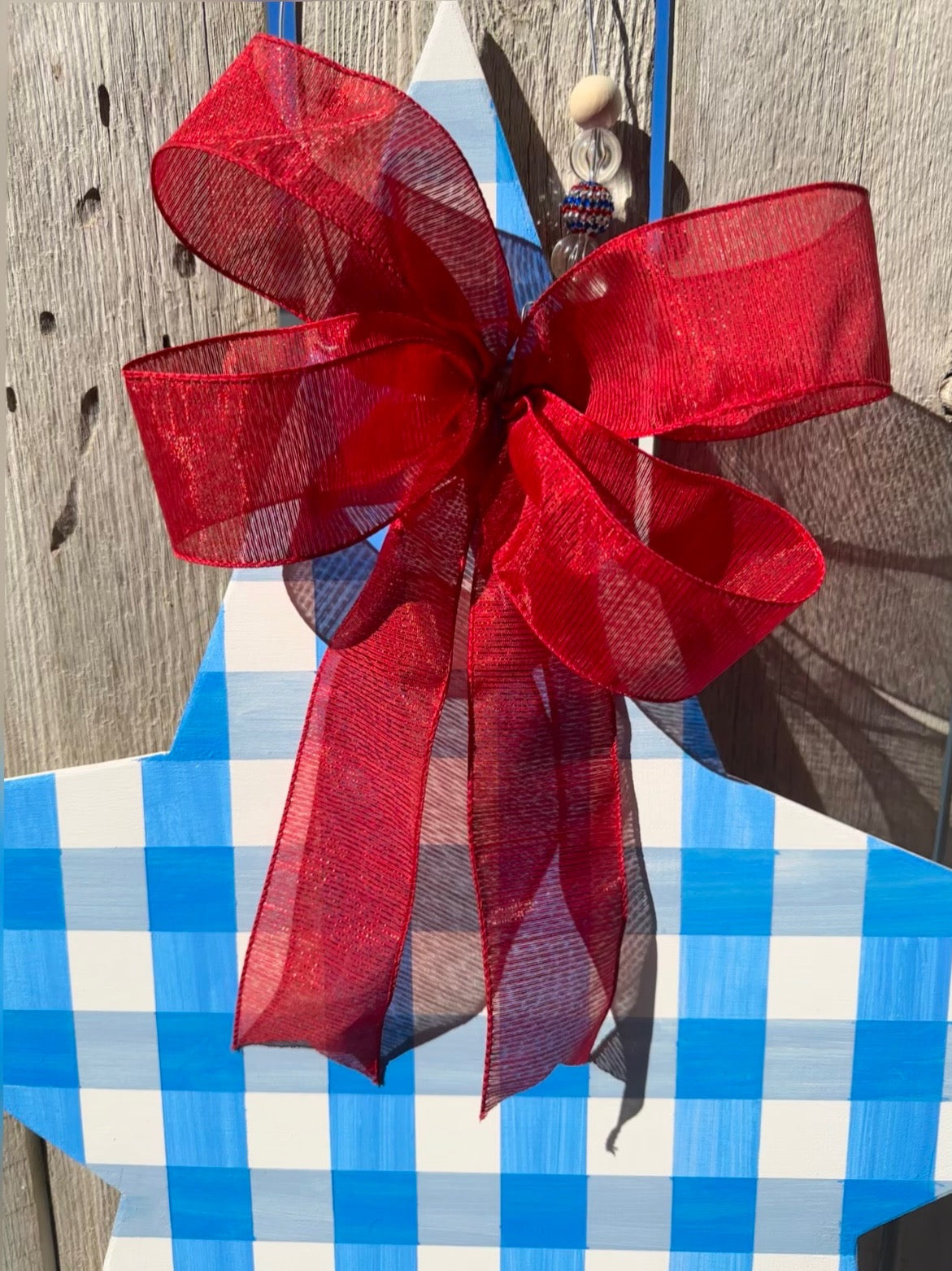 Checkered Patriotic Star