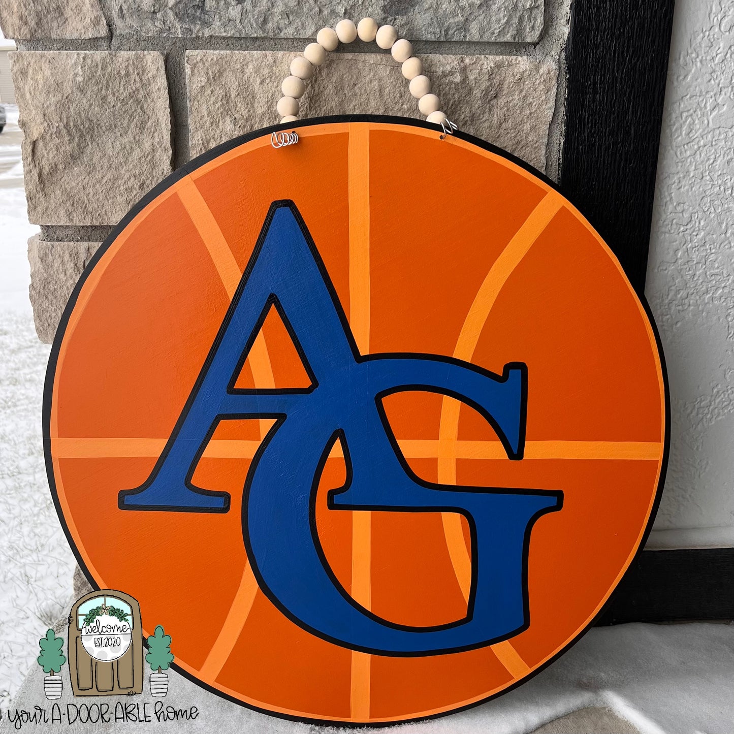 AG Basketball Door Hanger