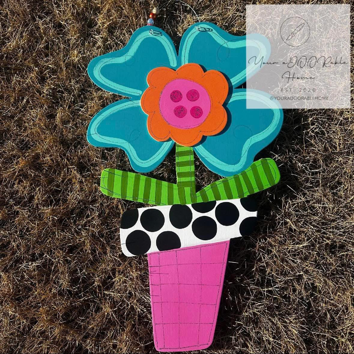 XL Flower Pot Door Hanger