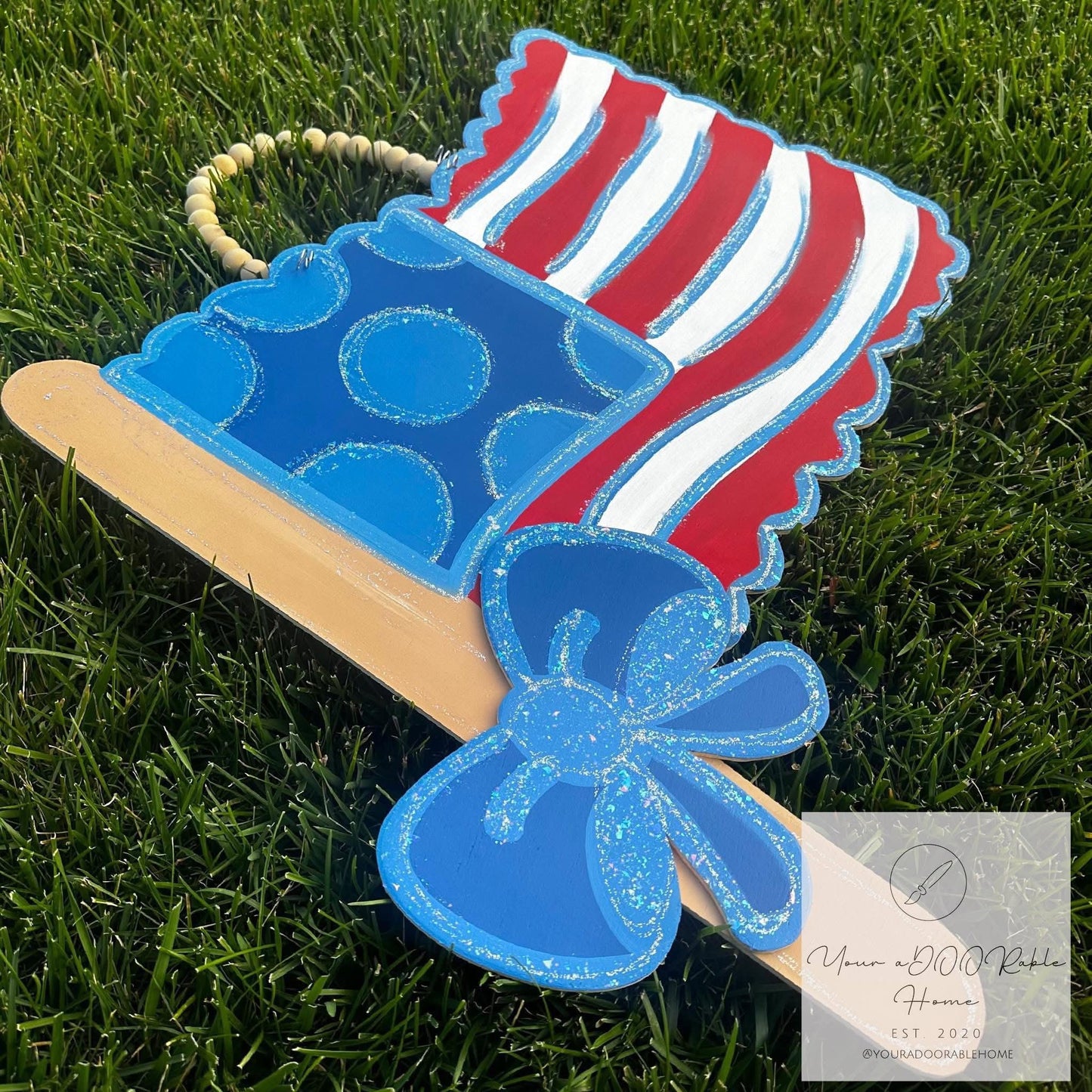 American Flag Door Hanger