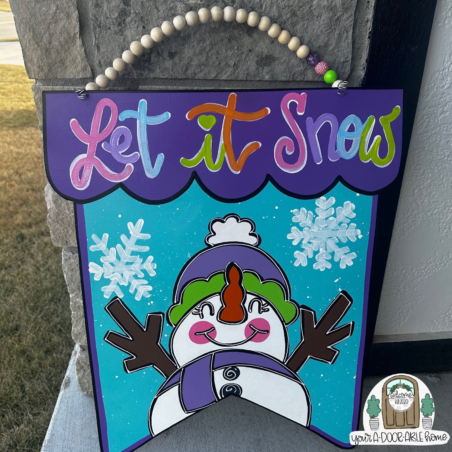 Let It Snow Door Hanger