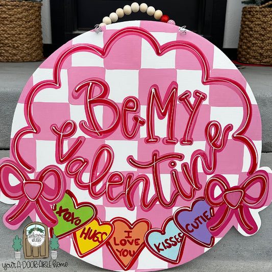 Be My Valentine Door Hanger