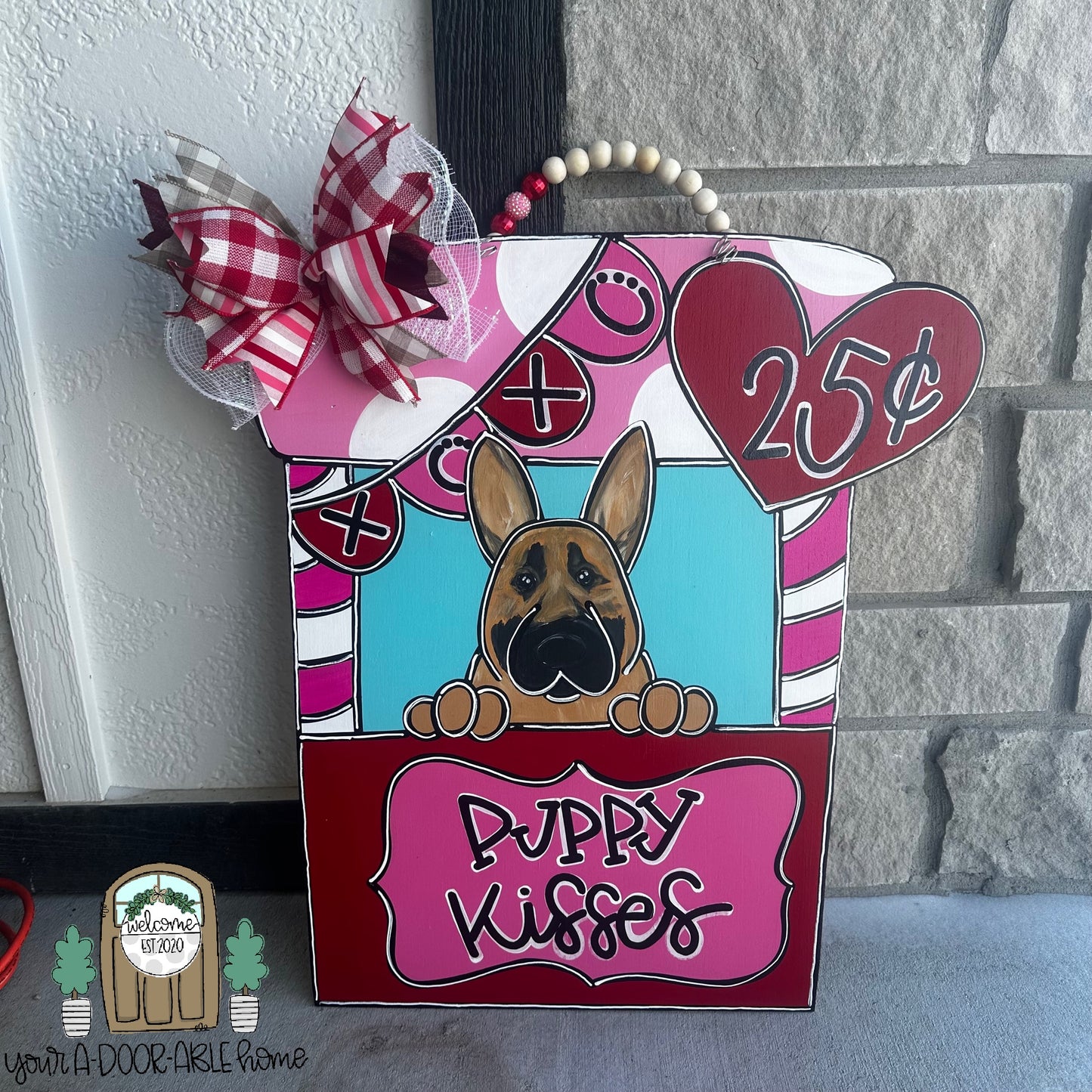 Puppy Kisses Door Hanger