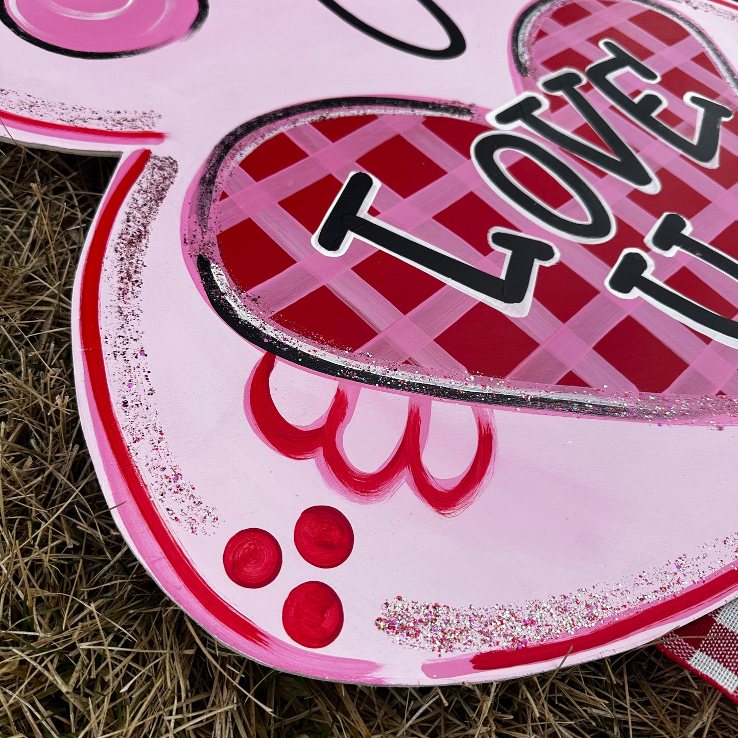 XL Love Bug Ribbon Leg Door Hanger