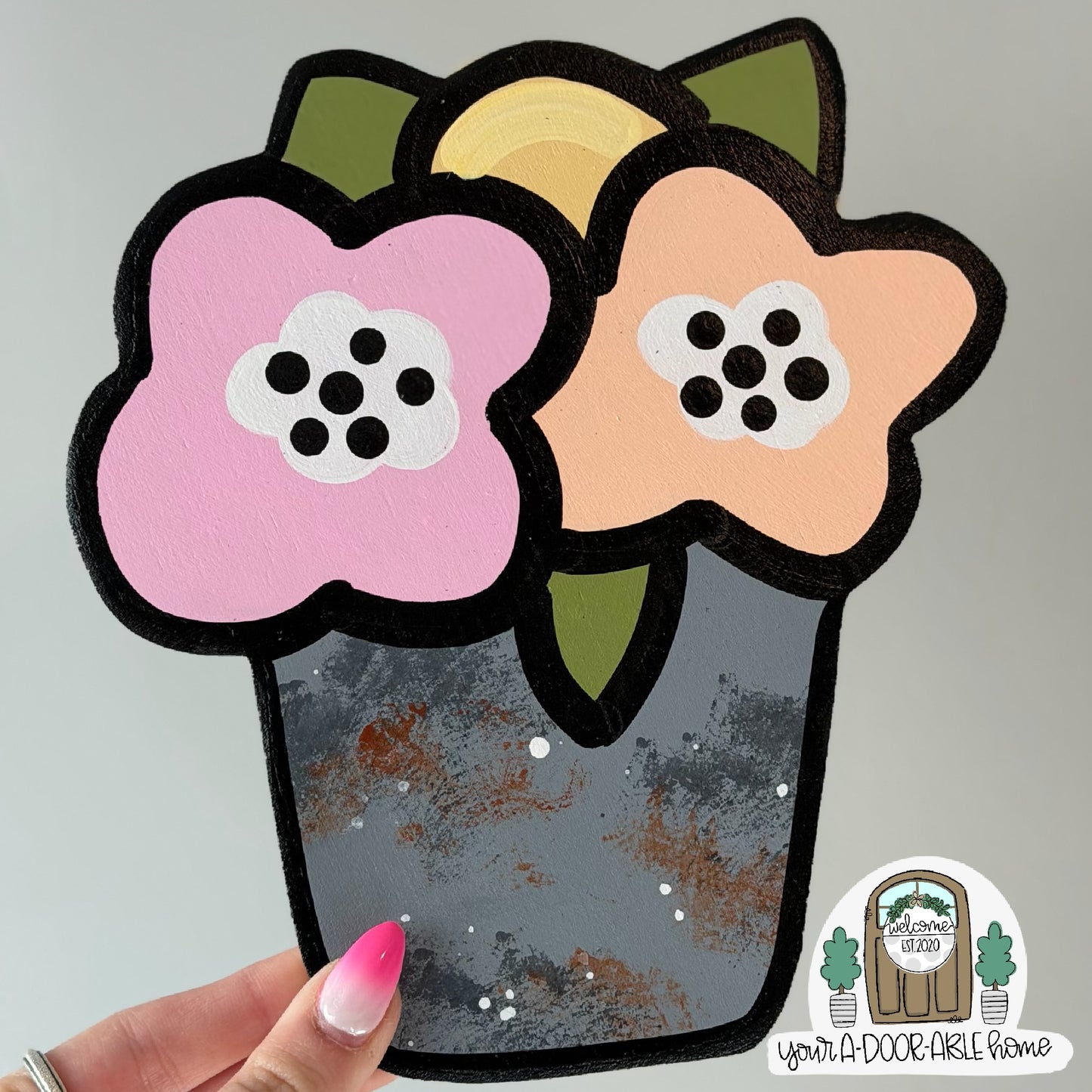 Rustic Floral Tin Mini