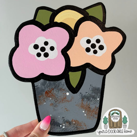 Rustic Floral Tin Mini