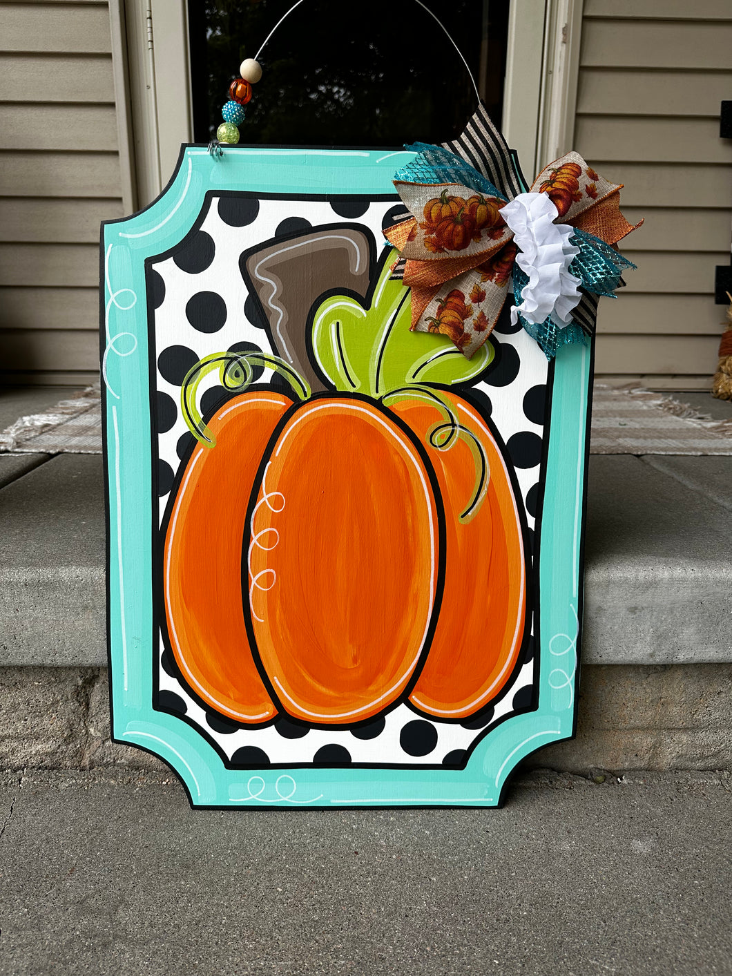 Pumpkin Door Hanger