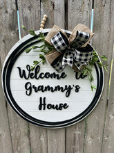 Load image into Gallery viewer, Welcome to Grammy’s House Door Hanger
