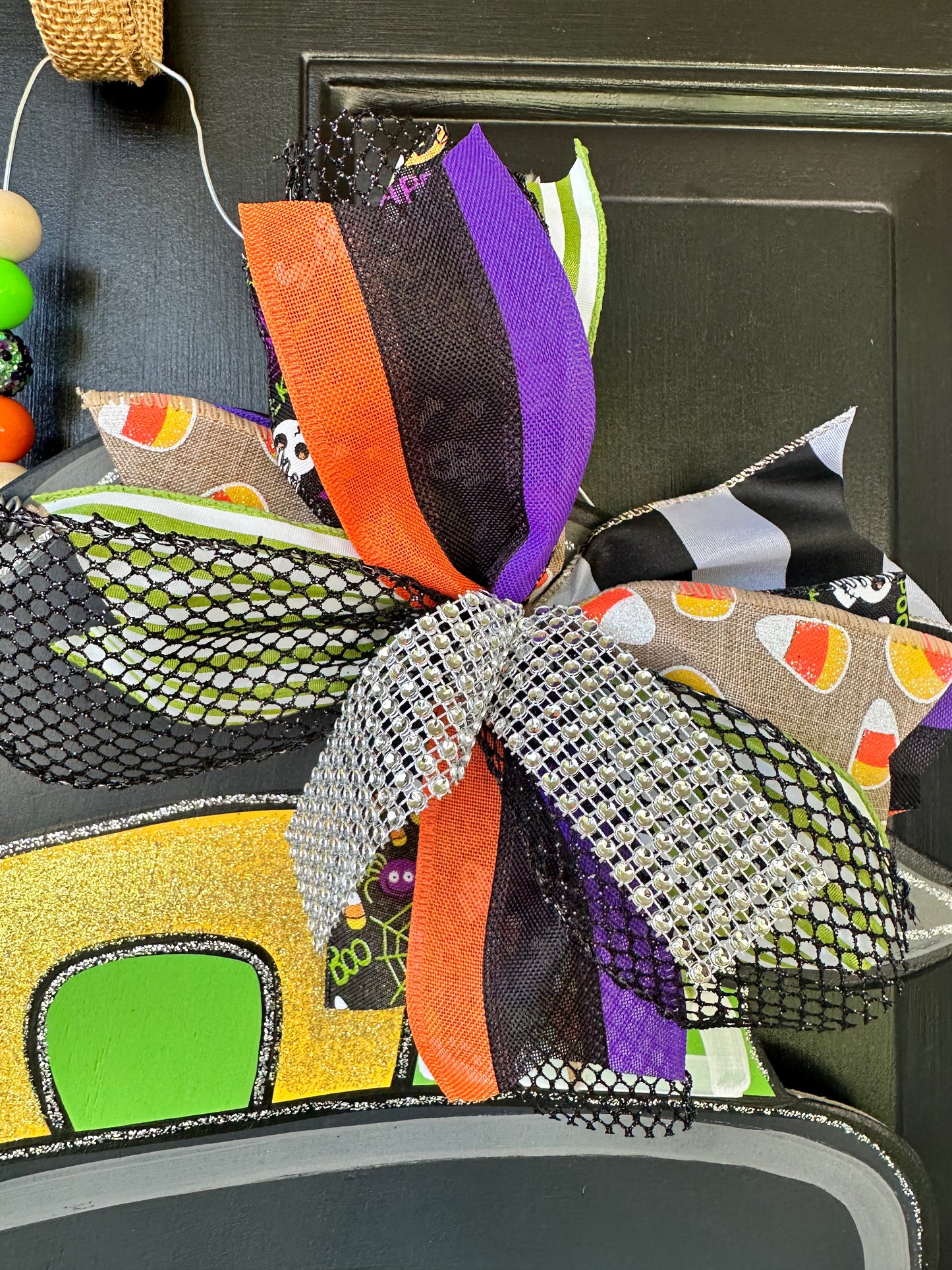 XL Witch Ribbon Leg Door Hanger