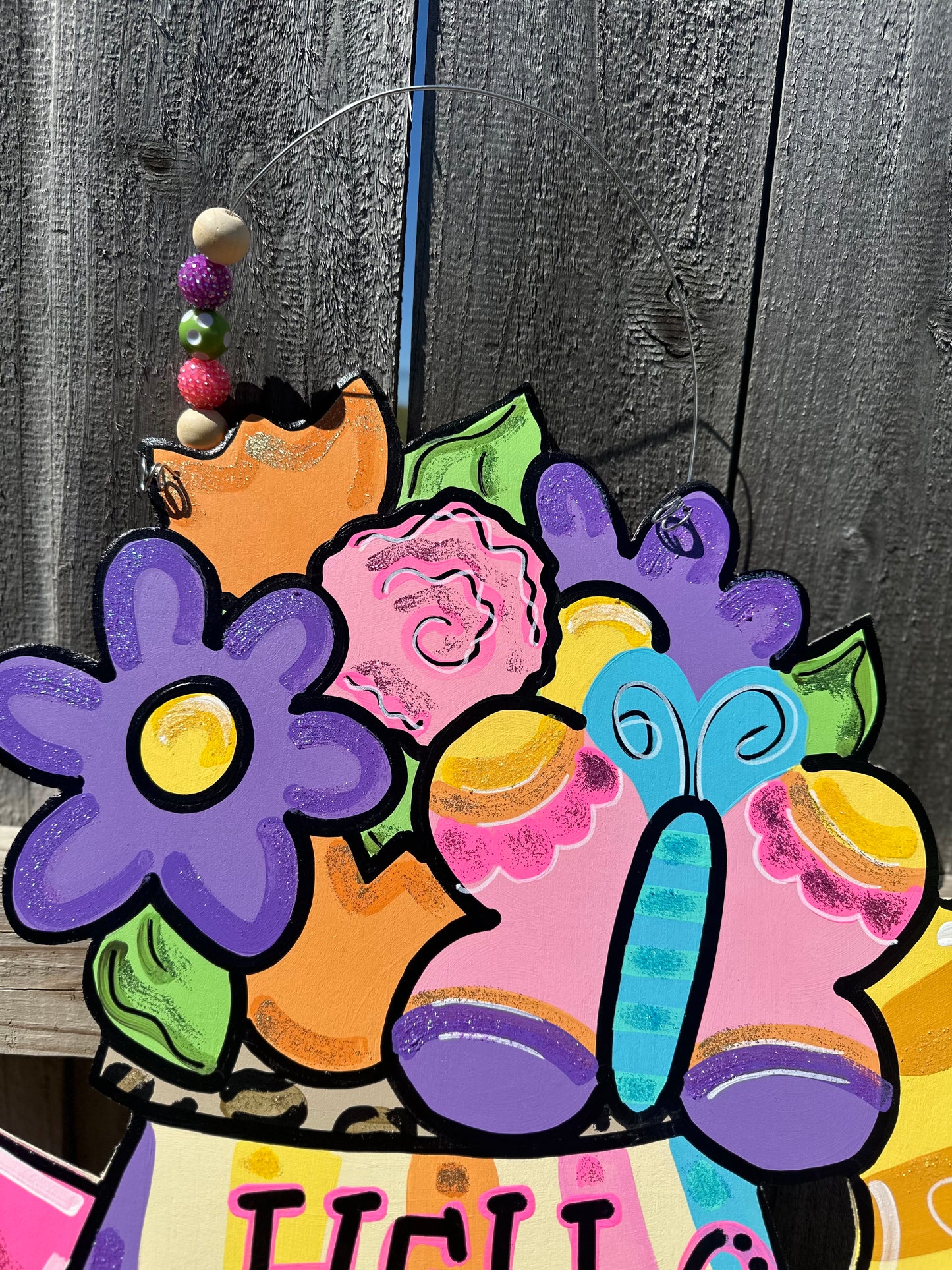 Watering Can Door Hanger