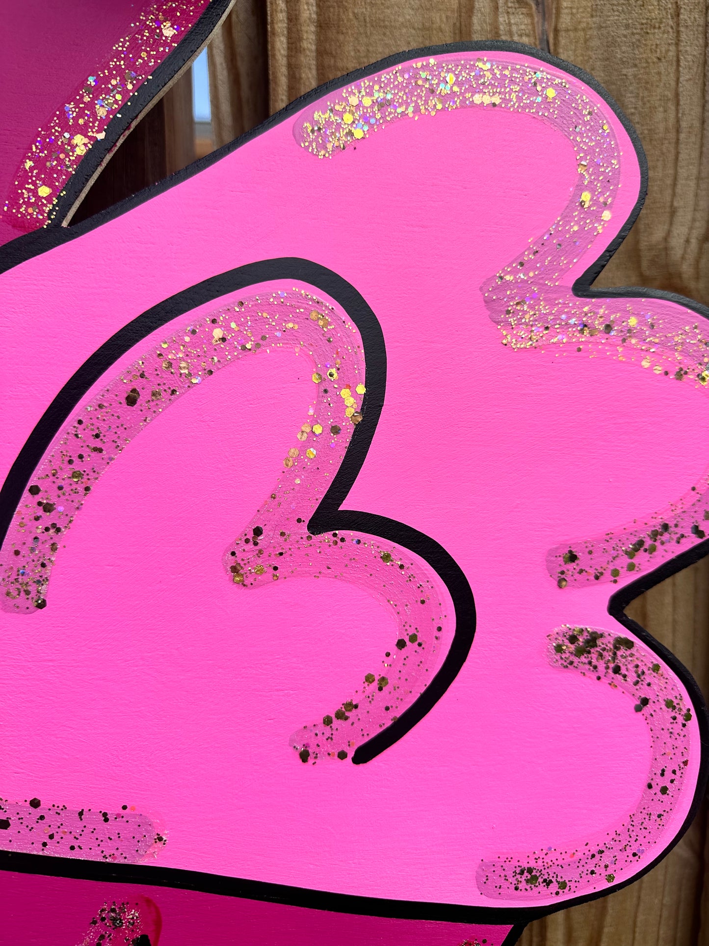 XL Flamingo Ribbon Leg Door Hanger