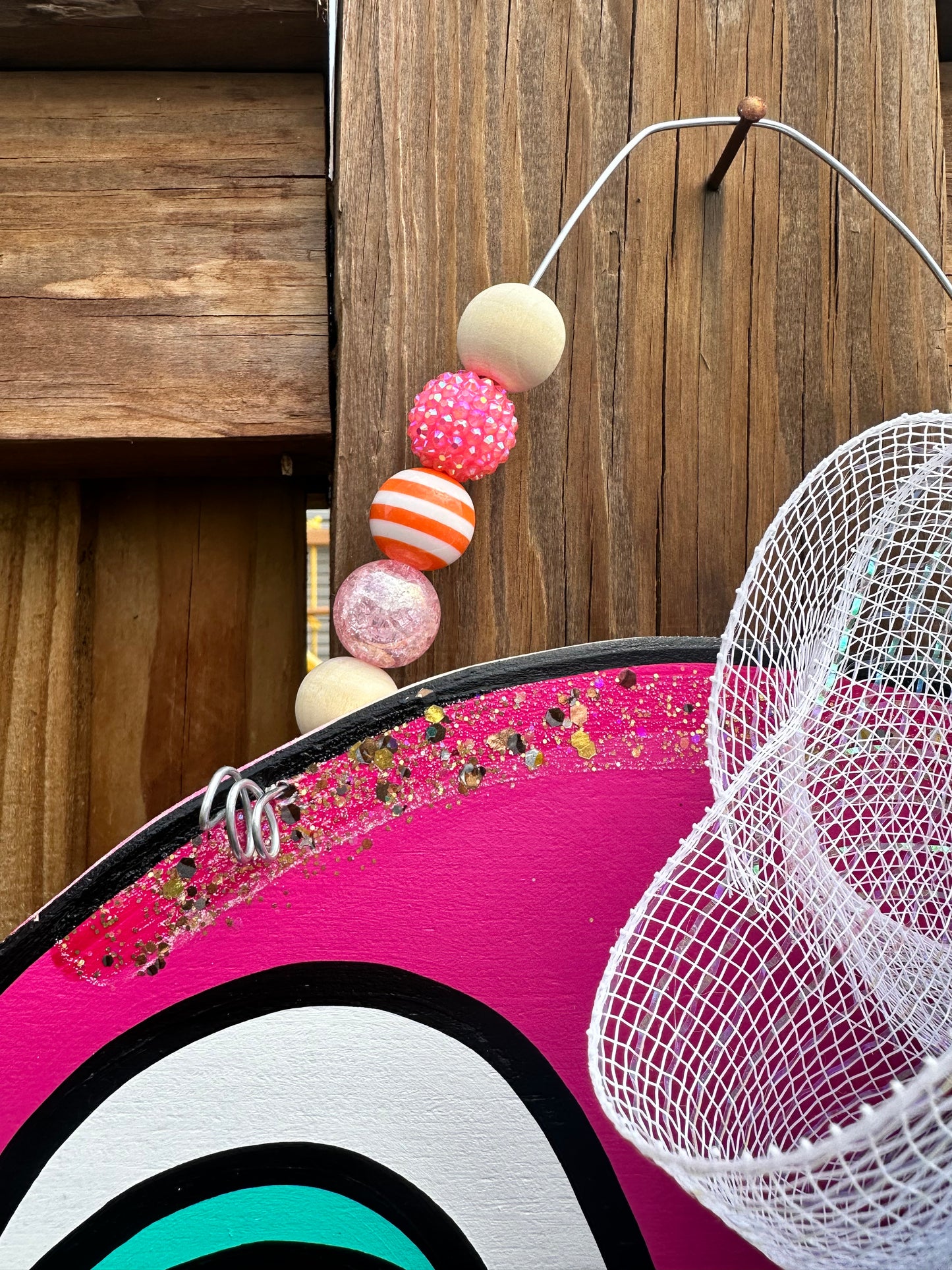 XL Flamingo Ribbon Leg Door Hanger