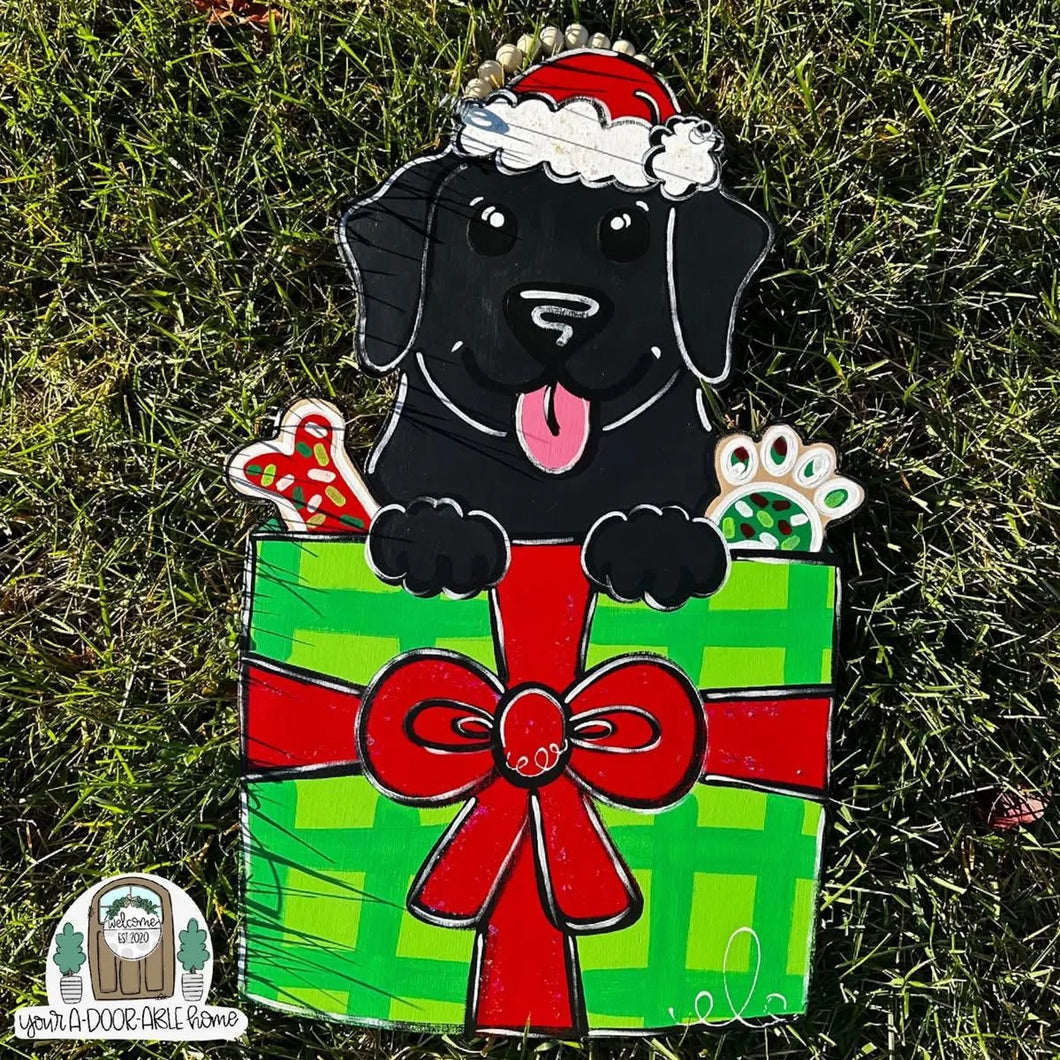 Christmas Dog Door Hanger