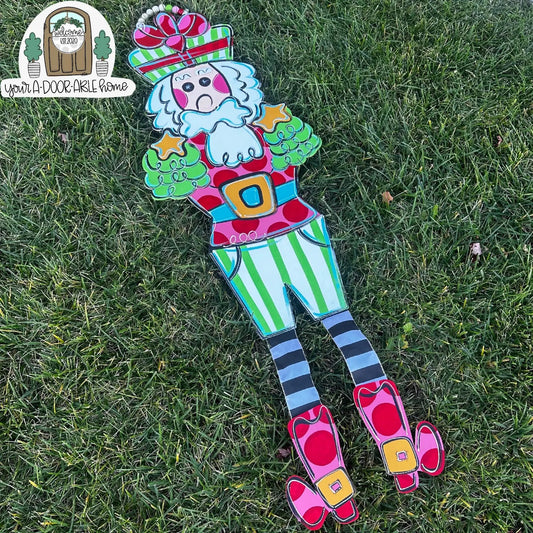 XL Nutcracker Ribbon Leg Door Hanger