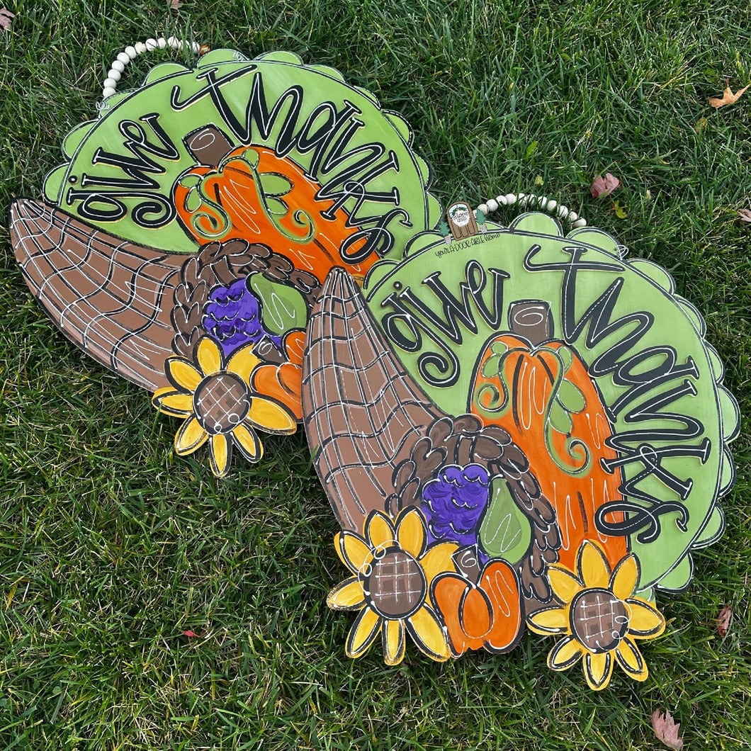 Give Thanks Door Hanger