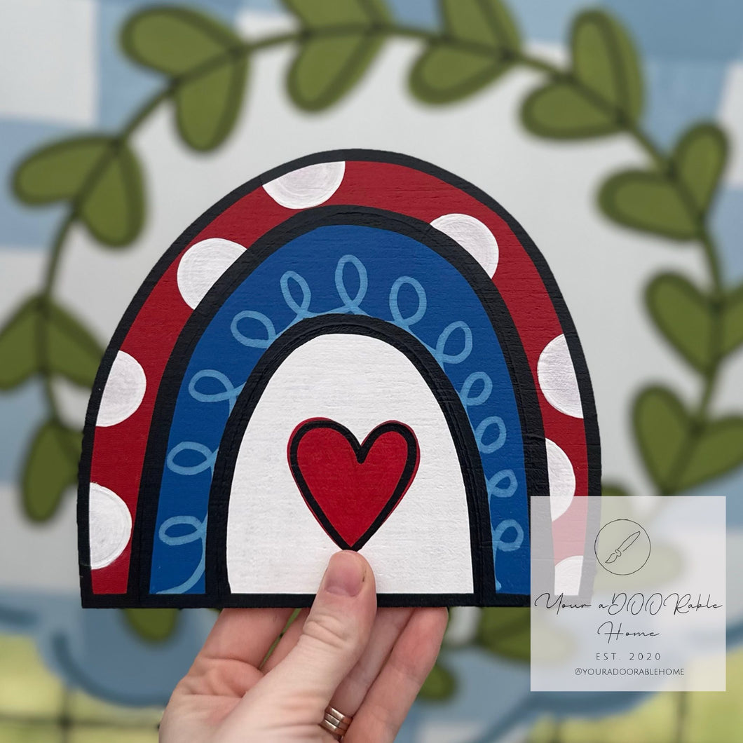 4th of July Rainbow Mini Attachment