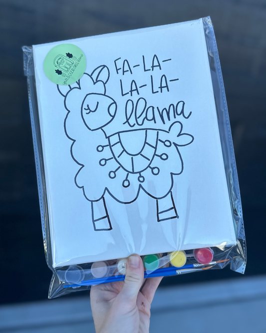 Christmas Llama Paint Kit